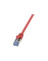 LOGILINK Patchcord Cat.6A 10G S/FTP PIMF PrimeLine 0,5m czerwony - nr 7