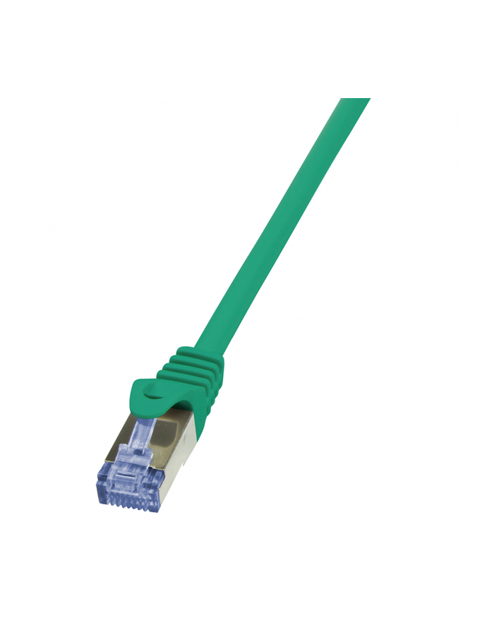 LOGILINK Patchcord Cat.6A 10G S/FTP PIMF PrimeLine 0,5m zielony główny