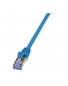 LOGILINK Patchcord Cat.6A 10G S/FTP PIMF PrimeLine 0,5m niebieski - nr 11