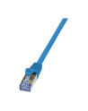 LOGILINK Patchcord Cat.6A 10G S/FTP PIMF PrimeLine 0,5m niebieski - nr 6