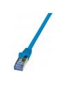 LOGILINK Patchcord Cat.6A 10G S/FTP PIMF PrimeLine 0,5m niebieski - nr 9