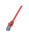 LOGILINK Patchcord Cat.6A 10G S/FTP PIMF PrimeLine 1m czerwony - nr 6