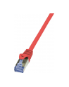 LOGILINK Patchcord Cat.6A 10G S/FTP PIMF PrimeLine 1m czerwony - nr 7