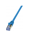 LOGILINK Patchcord Cat.6A 10G S/FTP PIMF PrimeLine 2m niebieski - nr 10