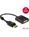 Delock Adapter Displayport 1.2 męski > DVI żeński 4K aktywne czarny - nr 26