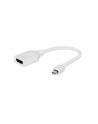 Gembird adapter Displayport mini(M) -> Displayport(F), biały, na kablu 10cm - nr 7