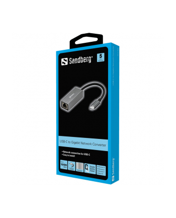 Sandberg Konwerter USB-C - RJ45