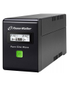 Power Walker UPS Line-Interactive 600VA 2x SCHUKO, PURE SINE, RJ11/RJ45,USB,LCD - nr 10