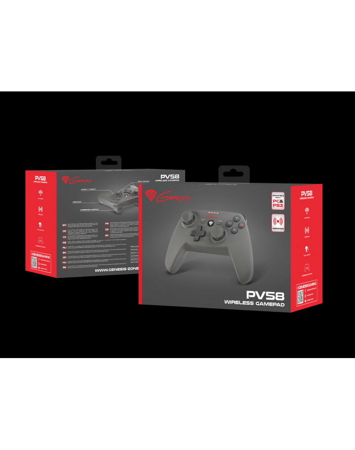 Natec Bezprzewodowy Gamepad GENESIS PV58 (PC/PS3) główny