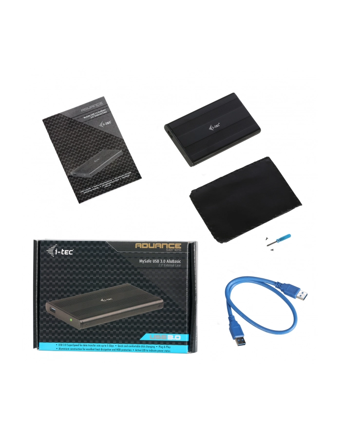 iTec i-tec MYSAFE Advance 2,5'' USB 3.0 - Obudowa na przenośny dysk twardy główny