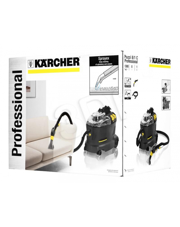 Odkurzacz Karcher Puzzi 8/1 (1.100-225.0) (Bezworkowy piorąco-odsysający 1200W Szary) główny