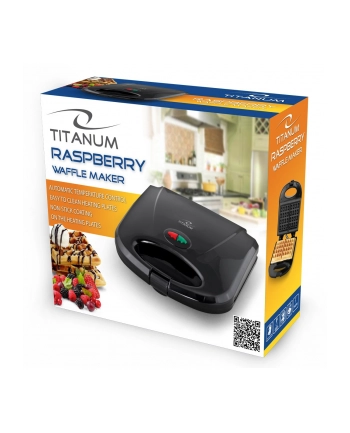 Gofrownica Titanum TITANUM RASPBERRY TKT003 (700W Czarny)