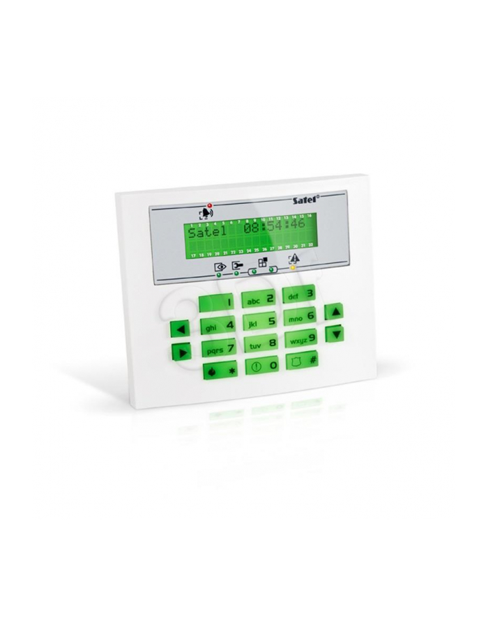 SATEL INT-KLCDS-GR Manipulator LCD (zielone podświetlenie) główny