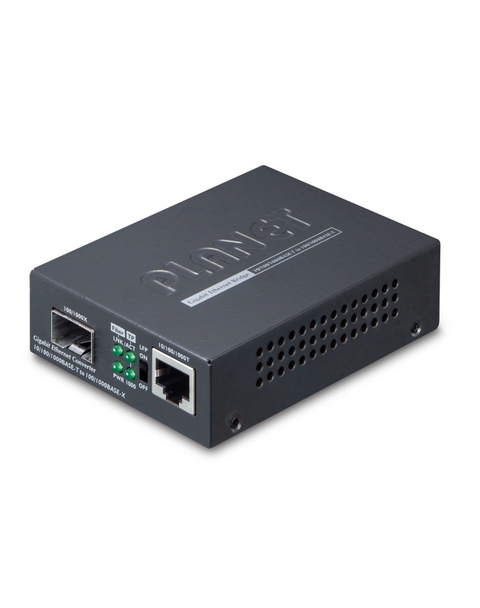 PLANET ( GT-805A ) Konwerter 1000BaseT <=> 1000BaseLX-SX / SFP MiniGBIC / główny
