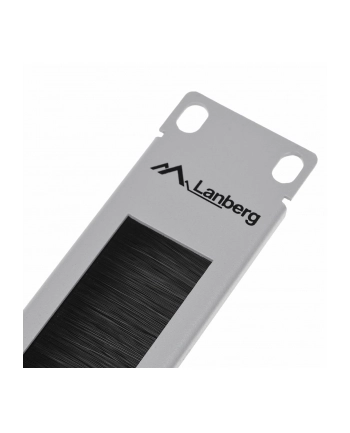 Power Walker Lanberg panel szczotkowy 1U do szaf 19'' szary