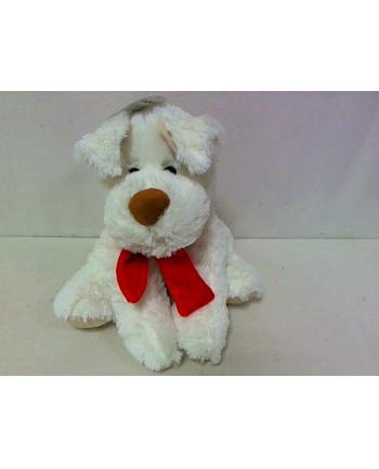 BEPPE Pies Ricco 28 cm biały z kokardą