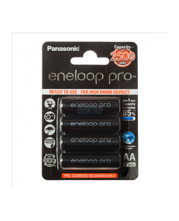 Panasonic Eneloop Pro R6/AA 2500mAh, 4 Pcs, Blister