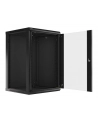 Lanberg szafa instalacyjna wisząca 19'' 18U 600x600mm czarna (drzwi szklane) - nr 49