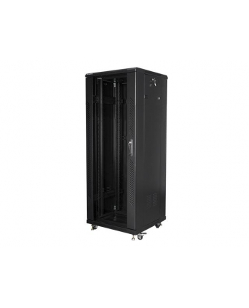 Lanberg szafa instalacyjna stojąca 19'' 32U/600x600mm czarna (drzwi szklane)