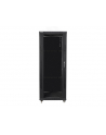 Lanberg szafa instalacyjna stojąca 19'' 32U/600x600mm czarna (drzwi szklane) - nr 9