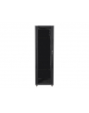 Lanberg szafa instalacyjna stojąca 19'' 42U/600x600mm czarna (drzwi szklane) - nr 4