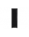 Lanberg szafa instalacyjna stojąca 19'' 42U/600x600mm czarna (drzwi szklane) - nr 8