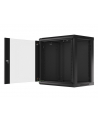 Lanberg szafa instalacyjna wisząca 19'' 12U 600x450mm czarna (drzwi szklane) - nr 38