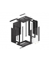 Lanberg szafa instalacyjna wisząca 19'' 15U 600x450mm czarna (drzwi szklane) - nr 33