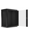 Lanberg szafa instalacyjna wisząca 19'' 15U 600x450mm czarna (drzwi szklane) - nr 39