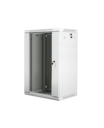 Lanberg szafa instalacyjna wisząca 19'' 18U 600x450mm szara (drzwi szklane)