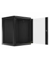 Lanberg szafa instalacyjna wisząca 19'' 15U 600x600mm czarna (drzwi szklane) - nr 30