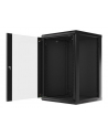 Lanberg szafa instalacyjna wisząca 19'' 18U 600x600mm czarna (drzwi szklane) - nr 55