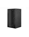 Lanberg szafa instalacyjna wisząca 19'' 22U 600x600mm czarna (drzwi szklane) - nr 32