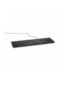 Keyboard : US-Euro (Qwerty) Dell KB216 Quietkey USB, black - nr 17
