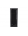 Lanberg szafa instalacyjna stojąca 19'' 32U/600x800mm czarna (drzwi szklane) - nr 25