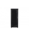 Lanberg szafa instalacyjna stojąca 19'' 32U/600x800mm czarna (drzwi szklane) - nr 2