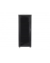 Lanberg szafa instalacyjna stojąca 19'' 32U/600x800mm czarna (drzwi szklane) - nr 9