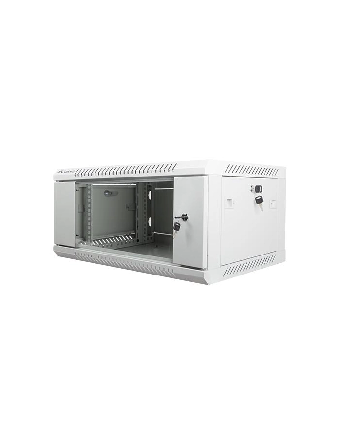 Lanberg szafa instalacyjna wisząca 19'' 4U 600x450mm szara (drzwi szklane) główny