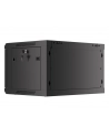 Lanberg szafa instalacyjna wisząca 19'' 6U 600x450mm czarna (drzwi szklane) - nr 28