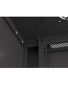 Lanberg szafa instalacyjna wisząca 19'' 6U 600x450mm czarna (drzwi szklane) - nr 39
