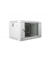 Lanberg szafa instalacyjna wisząca 19'' 6U 600x450mm szara (drzwi szklane) - nr 9