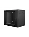Lanberg szafa instalacyjna wisząca 19'' 9U 600x450mm czarna (drzwi szklane) - nr 7