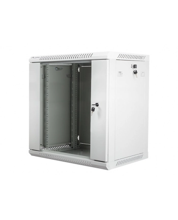 Lanberg szafa instalacyjna wisząca 19'' 12U 600x450mm szara (drzwi szklane)
