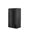 Lanberg szafa instalacyjna wisząca 19'' 22U 600x450mm czarna (drzwi szklane) - nr 21