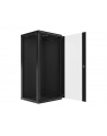 Lanberg szafa instalacyjna wisząca 19'' 27U 600x600mm czarna (drzwi szklane) - nr 45