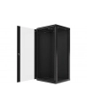 Lanberg szafa instalacyjna wisząca 19'' 27U 600x600mm czarna (drzwi szklane) - nr 66
