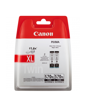 Canon Tusz PGI-570XL BK TWIN BL SEC 0318C007