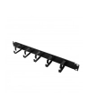 LOGILINK- Organizator kablowy 19'', 1U, 5 metalowych uchwytów, czarny - nr 2