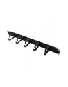 LOGILINK- Organizator kablowy 19'', 1U, 5 metalowych uchwytów, czarny - nr 4