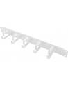 LOGILINK- Organizator kablowy 19'', 1U, 5 metalowych uchwytów, szary - nr 10